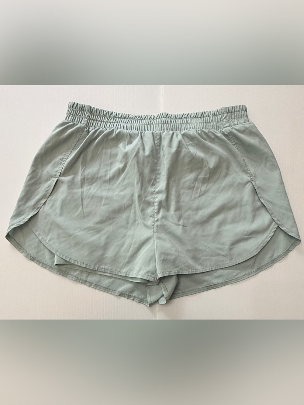 Girllfriend Collective Sage Green Athletic Shorts
